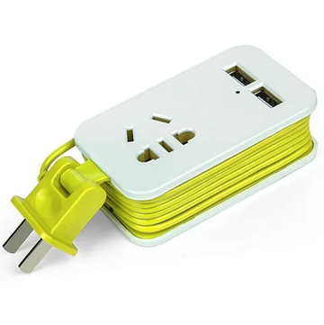 Portable German Electric 2-Port Socket Extension β Free Delivery