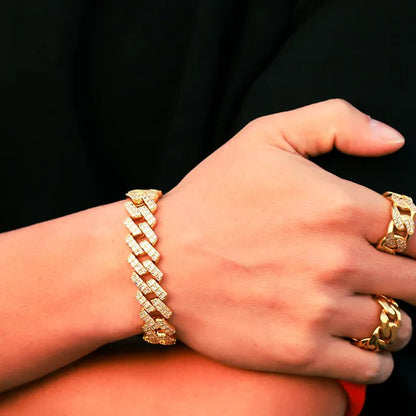 Iced out Braclet + Chain | With Free Delivery - My Store