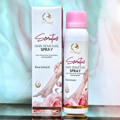USA Sensitive Hair Removal Spray for Legs & Body with Rose Extracts – Fast, Effective & Painless