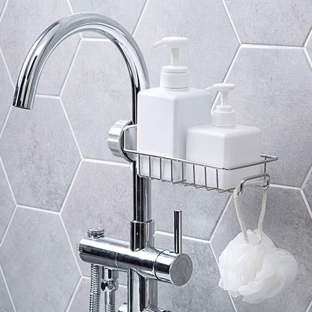 360° Kitchen Faucet Storage Basket | Sponge & Soap Holder