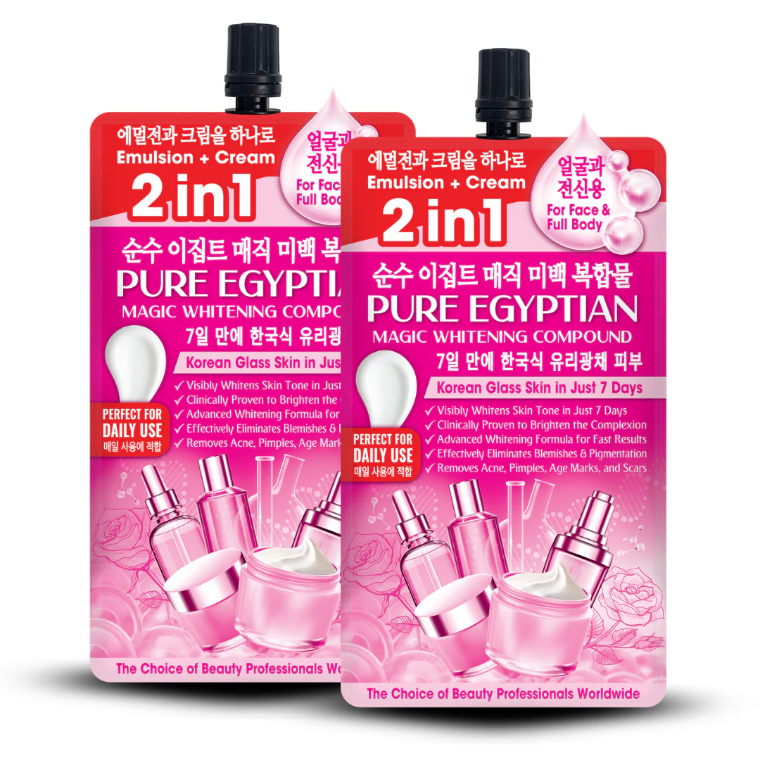 2-in-1 Pure Egyptian Magic Whitening Korean Cream- Face & Body Brightening