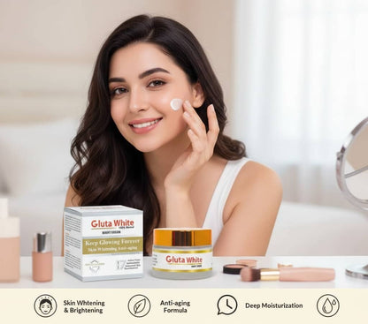 Gluta White Night Cream Dark Spots Removal | Smooth & Radiant Skin