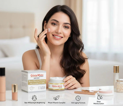 Gluta White Night Cream Dark Spots Removal | Smooth & Radiant Skin
