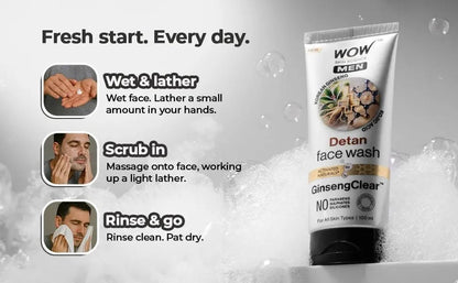 Korean Ginseng + Kojic Acid Detan Face Wash Gel  - Pack Of 1 / 100 ML