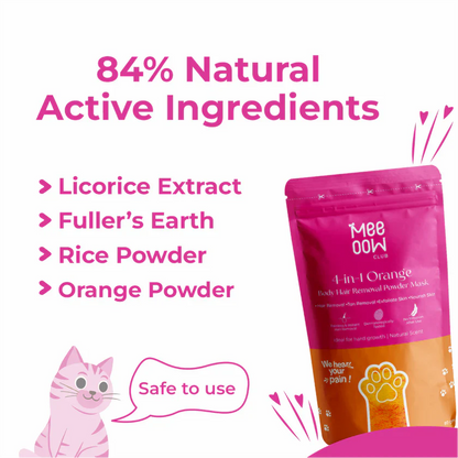 4-in-1 Turmeric Bikini Hair Removal Wax Powder Mask | Fee Delivery
