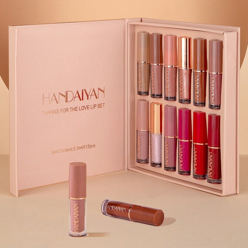 12 Colors Matte Liquid Lipstick Set - My Store