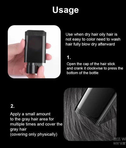 2-in-1 Instant Hair Dye Comb | Long-Lasting, Waterproof & Sweat Resistant