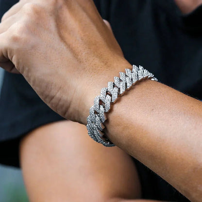 Iced out Braclet + Chain | With Free Delivery - My Store